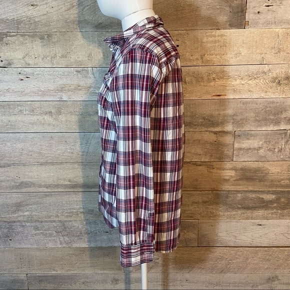 Gap women’s plaid button up boyfriend shirt ‎ in size x-small - Picture 4 of 6